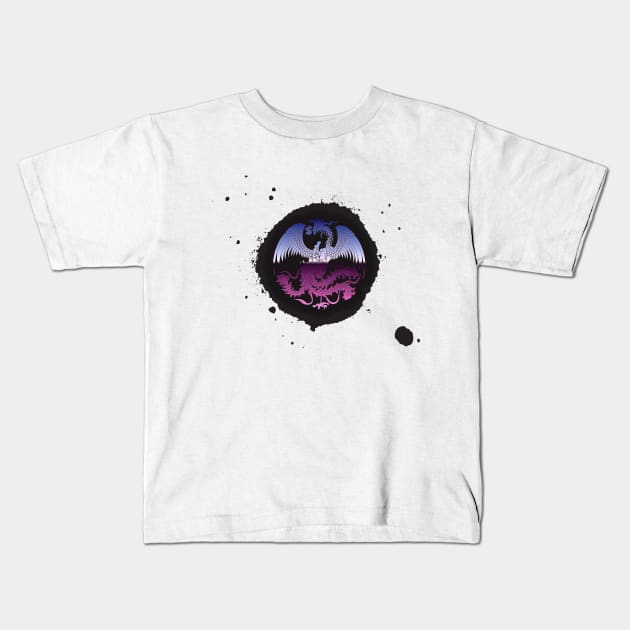 Phoenix 003 Kids T-Shirt by cutequokka